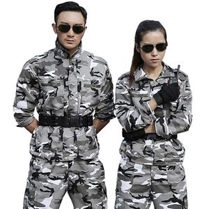 Conjuntos masculinos camuflagem de neve uniforme militar terno tático roupas de caça roupas de trabalho cs wear tracksuits239n