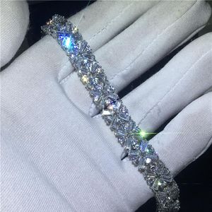 Miłośnicy bransoletki kwiatowej Diamentowe białe złoto Bracelety zaręczynowe dla kobiet Wedding Accessaries278c