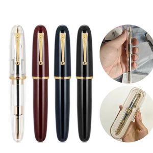 Fountain Pens Luksus Jinhao 9019 Dadao Pen Acryl Transparent Spin 40 mm NIB Pomiar School School Supplies Pisanie 231011