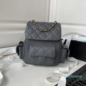 2023 Designer Backpack Women Shoulder Bag Genuine Leather Pink Black Gold Hardware three Small Pockets with Box