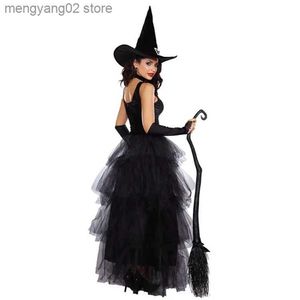 Tematdräkt Halloween Cosplay Witch Vampire kommer för kvinnor vuxen fantasy karnevalklänning party klänning disfraz halloween para mujer t231011