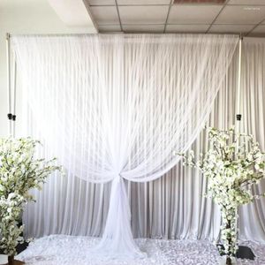 Party Decoration 1 PC White Tulle Voile 3M Wedding Backdrop Stage