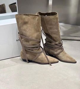 Isabel Siane Paris Shoes Boots Women039s Suede Kneehigh Boots Fashion Designer Perfect7428364