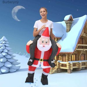 Tema Kostümü Noel Noel Baba Tablo Gelme Süslü Parti Atmosfer Cosplay Walking Puppet Comel231010