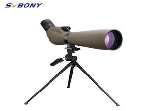 SVbony Telescope SV401 20 60X80 Refraktör Spotting Kapsamı BK7 Gümüş MC PRISM IPX7 Tripod Kamp Ekipmanı ile Su Geçirmez 2207216166016