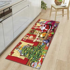 Juldekorationer Anpassningsbara julkök golvmattor mattor vardagsrum sovrum mattor korridor badrum antislidsmattor