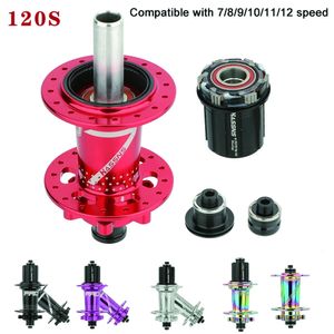 Bike Headsets PRO7 Mtb bicycle hub 6 pawl disc brake 120 ring gear cubes 24 32 holes with bearing wheel axle for HG 231010