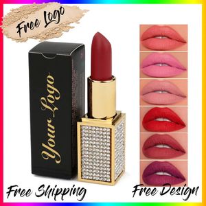 Lipstick Creamy Type Private Label Vegan Matte Lipstick Wholesale Velvet Long Lasting Lipstick Mate Lipstick 231011