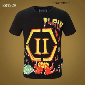 Hop PP Bear T Shirt Mens Designer Tshirts Brand Clothing Rhinestone Skull Men T-shirts Klassisk högkvalitativ höft Plein Streetwear TS233V Philipps BRCV