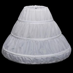 Neueste Kinder Petticoats Hochzeit Braut Zubehör Halb Slip Kleine Mädchen Krinoline Weiß Lange Blumenmädchen Formelle Kleidung Unterrock 298n