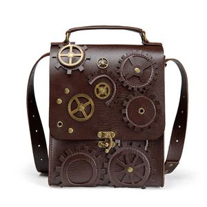 Nuove borse da sera Retro Steampunk Donna Spalla Orologio vintage Pochette per soldi Borsa a tracolla casual da donna quotidiana Personalità della moda