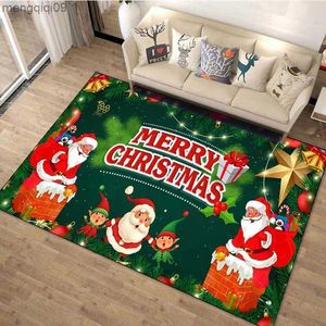 Christmas Decorations Sizes Christmas and Happy New Year Carpet Bedroom Bedside Living Room Sofa Floor Mat Home Decor Entrance Mat