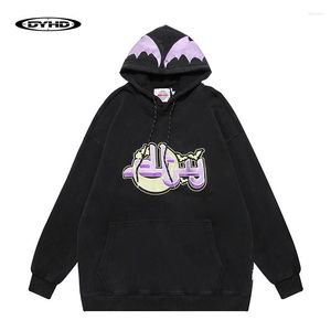 Hoodies masculinos hip hop oversized streetwear vintage masculino y2k grunge solto algodão topos estrela lua carta impressão moletom com capuz