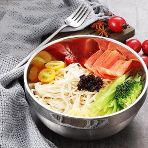 Dinnerware Sets Kitchen Noodle Bowl Stainless Steel Salad Household Serving Ramen Metal Multi-function Daily