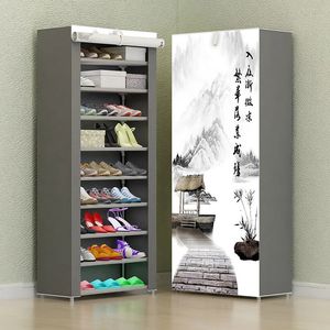 Lagerhalter Racks Mehrschichtiger Schuh Rack Easy Assmble Shoes Storage Closet Organizer Home Schlafsaal Möbel Raum sparen Verlassende Schuhschränke 231007