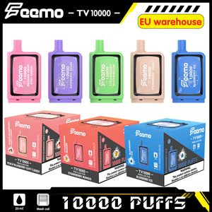 EU Warehouse Feemovape Disposable Vape Pod 10000 puffs Vape Pen box E Cigarette in stock 20ml Prefilled Pod 10 Flavors