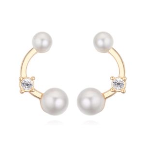 Ohrringe Swarovski Designer Luxusmode Damen Elements Österreichische Perlenohrringe – Blue Sea And Blue Sky Koreanische Edition Ohrringe für Frauen