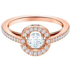 Pierścienie Swarovski Designer luksusowy moda taniec serce pierścionek żeńska swarovski element kryształowy ring kobieta kobieta