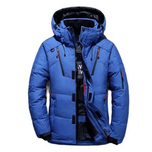 Erkekler Down Parkas -20 Derece Kış Ceket Erkekler Beyaz Ördek Parkas Erkekler Kalın Sıcak Kar Parkas Palto Rüzgar Derbazı Kapşonlu Parkas Coat 231010