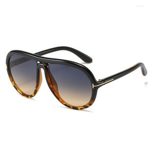 Óculos de sol COOLKU Retro Oversized Piloto Feminino e Masculino Design de Marca de Moda Óculos Ovais Anti UV400 A0009