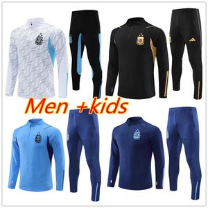 3 estrelas argentina agasalho camisa de treinamento de futebol 2023 seleção nacional de futebol agasalho jogging masculino e infantil