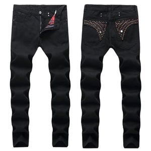 2020 NYA MENS RACH SLIM FIT Biker Jeans With Zip Men's Clothing Dressed Hole Streetwear Style Luxury Robin Jeans2935