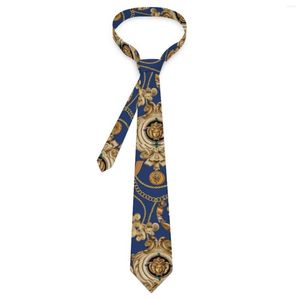 Bow Ties Golden Chain Tie Retro Baroque Daily Wear Party Neck Trendy For Adult Custom Collar Necktie Gift Idea