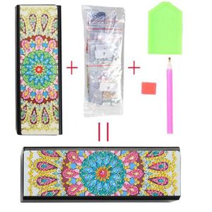 Women Eyewear Accessories Diamond Målning Ögonglasögon Solglasögon Lagring Box Faux Leather Case Diy Kit Decorative295s