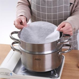 Double Boilers 30pcs Or 50pcs Household Food Grade Steamer Cloth Safe Disposable Paper High Temperature Resistant Baking 22cm