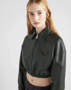 P-RA Orijinal Stil Moda Tasarımcısı Kadın Deri Ceket Moda İnce Uygun Kapşonlu Ceket Çift Klasik Trend Fermuarı Uzun Kollu Slim Fit Sports PU Ceket