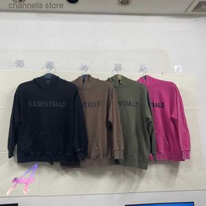 Erkek Hoodies Sweatshirts Klasik Stereoskopik Baskı Yıkama Eski Ağır Kumaş 380g Yün Dairesi Hoodie Erkek Kadın Kıyafetleri T231011