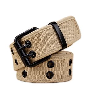 Other Fashion Accessories Men Brown Buckle Belt Men's And Women's Work Clothes Fashion Tactical Red Waistband Youth Canvas Belt Tend 231011