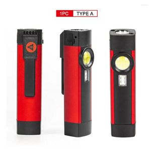 Flashlights Torches LED Work Light Car Garage Mechanic Inspection Lamp USB Rechargeable Magnetic Torch Emergency Warning