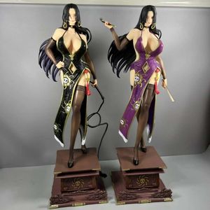 Trajes de mascote 52cm anime figuras de uma peça boa han figura com cheongsam tpr sexy estatueta gk pvc estátua colecionável modelo decoração brinquedo presente