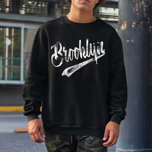 Herrtröjor Brooklyn York Classic Look Soft Touch Novelty T Men Sweatshirts Women Streetwear Crewneck Hooded Cotton