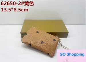 High-end proste damskie mężczyzn Kluczowe portfele projektant mody torebka za uchwyt na karty skórzana torba na zamek błyskawiczny