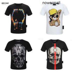 qualità Plein Philipps pp mens oneck magliette da uomo designer BEAR alta teschio diamante maglietta teschi dollaro orso bruno marca maglietta tee tees top pb # 125 76DW