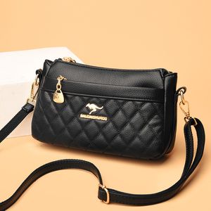 Women's Leisure diamond check Crossbody Bags Light Female Simplicity Handbags Soft PU Ladies Fashion Versatile Shoulder Bags