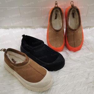 Tasman väder hybrid tofflor ultra mini stövlar alla könsmän kvinnor tazz vattentät regn klassisk kastanj orange päls fårskinn vinter slip-on skor