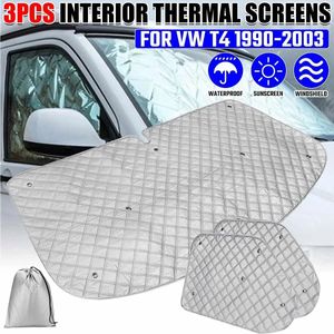 Umbrellas Car Sunshade Interior Front Side Window Sun Shade Cover UV Protector Blind SUV Sedan Windshield Set For T4 19902003 231010