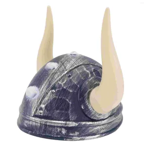 Hårklipp festlig hatt cosplay barn pirat halloween kostymer vuxna pvc plastmaterial ox horn barn