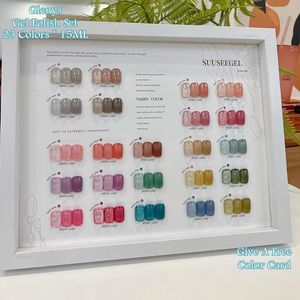 Nagellack Glenys 23Colors Jelly Gel Semi Transparent Nude Gel Polieren Transparenter Regenbogenlack Einweichendes UV-LED-Gel Großhandel 231011