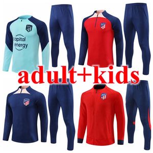 2023 2024 Vuxen Male and Kids Madrid Tracksuit Chandal Futbol Soccer Training Suit 22 23 24 Atletico Tracksuits Set Men Camiseta de Football Jacket 544