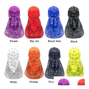 المجوهرات bandanas aessoriesbandanas تلتف القبعات الأوشحة القفازات الموضة طباعة الطول الطويل tail باندانا عمامة الهيب هوب قطرة ديل dhpl5