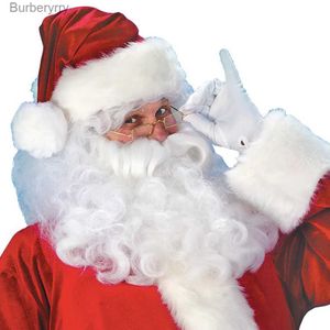 Tema traje natal papai noel vem barba lotes homens cosplay roupas de papai noel fantasia vestido em natal homens vêm terno para adultos l23101