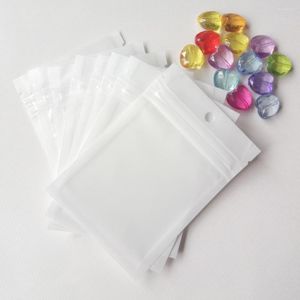 Bolsas de jóias 500pcs 9x16cm sacos de presente translúcidos zip lock plástico com zíper saco embalagem armazenamento de exibição
