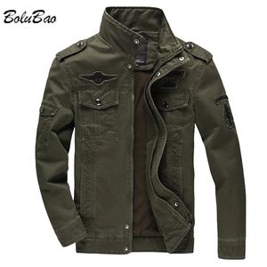 Herrjackor Bolubao Men Jacka Casual Cotton Military Jacket Högkvalitativ Design Löst modetrendjacka för män 231010