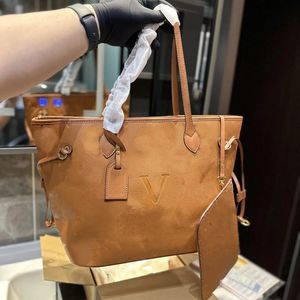 Designer bag for women onthegos Genuine Leather Embossed flowers Totes Ladies Composite Tote Shoulder bag Crossbody Catch Bag