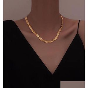 Collane con ciondolo Collana girocollo di moda di lusso Gioielli di design Matrimonio Pendenti placcati oro 18 carati Collane e set per le donne con Dhsfz