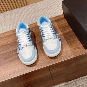 Shoes Designer Shoe Mens Sneaker Skel Amiiri Chunky Top Low Leather Breathable Sneakers 2023 New Street Bone Top Casual Sports Shoe